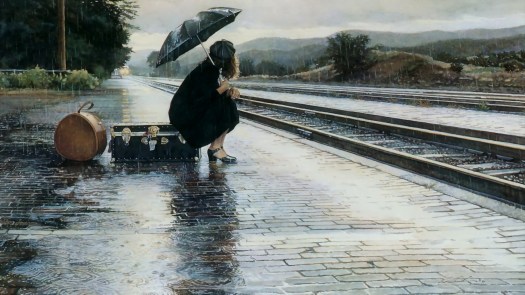 girl-woman-rain-umbrella-train-railway-station-platform-suitcase-1080x1920